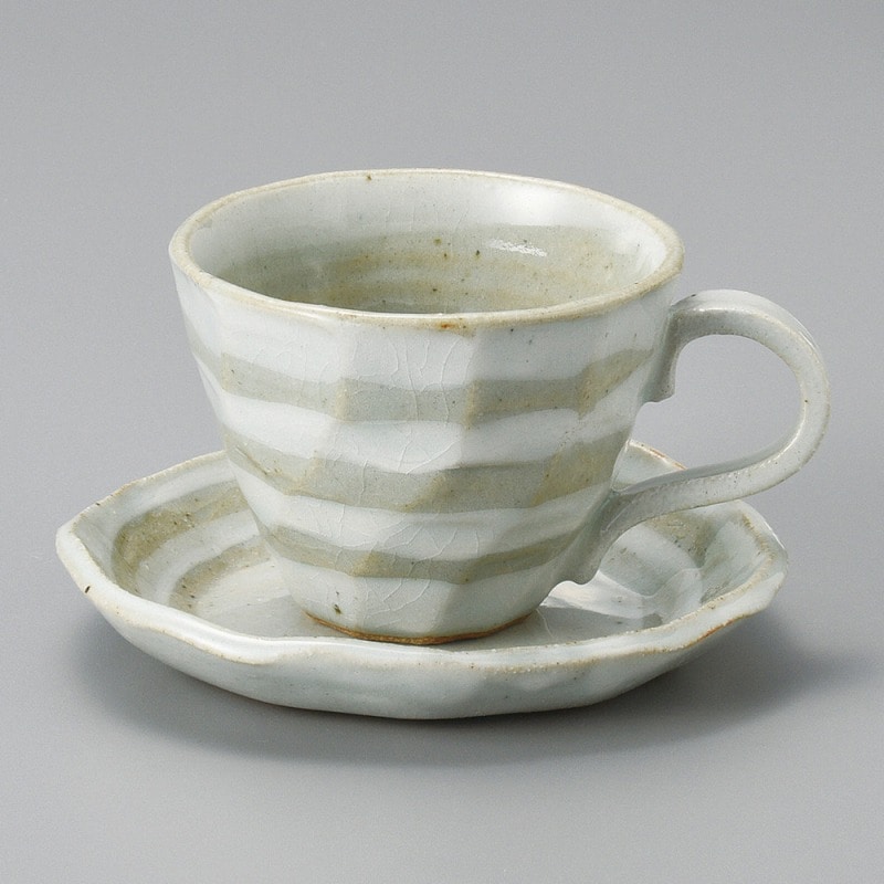 金正陶器 ﾎﾞｰﾀﾞｰﾛｯｸｺｰﾋｰ碗丈 1個 ※カップ単品のみ（ご注文単位1個）【直送品】