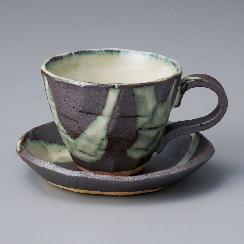 金正陶器 均窯流しｺｰﾋｰ皿 1個 ※ソーサー単品のみ（ご注文単位1個）【直送品】