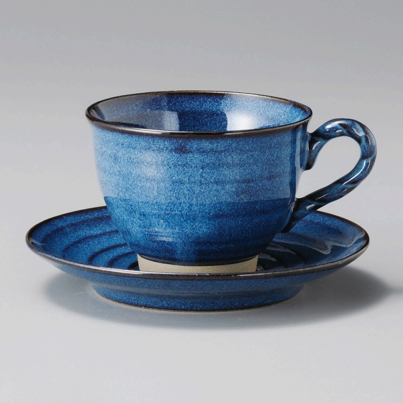 金正陶器 ﾅﾏｺ縄手ｺｰﾋｰ受皿 1個 ※ソーサー単品のみ（ご注文単位1個）【直送品】