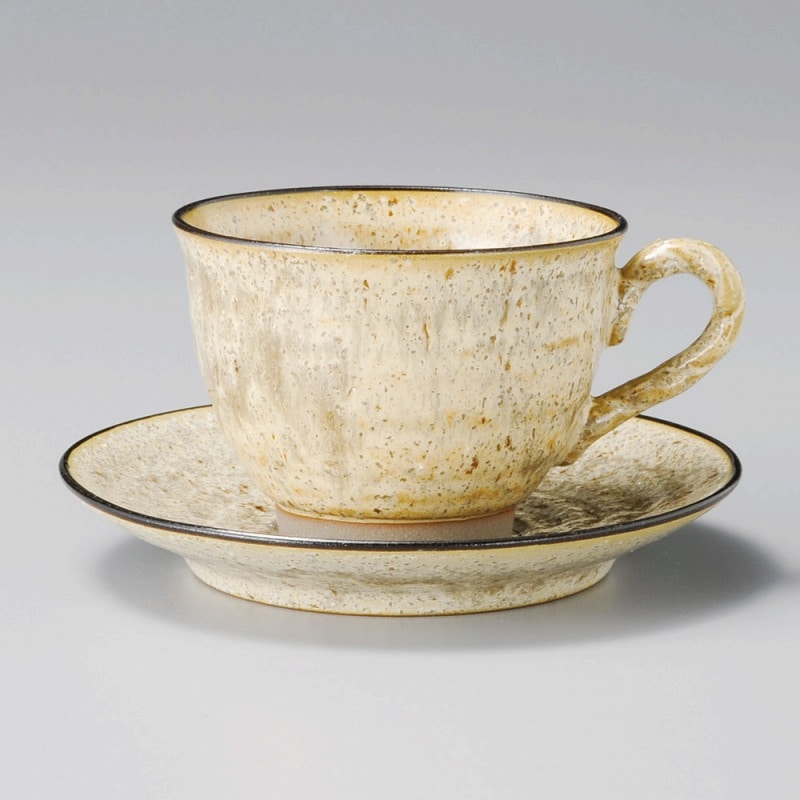 金正陶器 ﾍﾞｰｼﾞｭ唐津ｺｰﾋｰ碗 1個 ※カップ単品のみ（ご注文単位1個）【直送品】