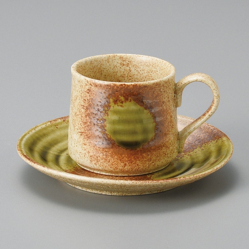 金正陶器 伊賀ｵﾘﾍﾞｺｰﾋｰ碗丈 1個 ※カップ単品のみ（ご注文単位1個）【直送品】