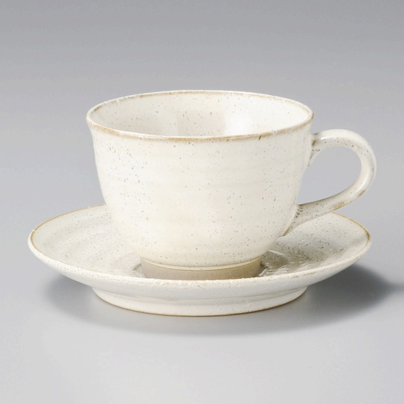 金正陶器 白雲平手ｺｰﾋｰ受皿 1個 ※ソーサー単品のみ（ご注文単位1個）【直送品】