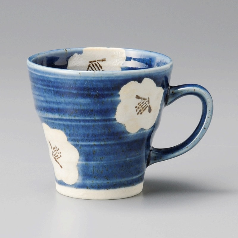 金正陶器 るり白椿マグカップ 1個(ご注文単位1個)【直送品】