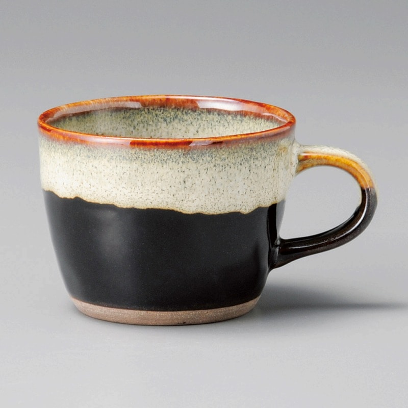 金正陶器 うのふ天目ぬり分け子供マグ 1個(ご注文単位1個)【直送品】