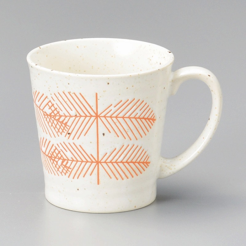 金正陶器 松葉オレンジ軽量マグ 1個(ご注文単位1個)【直送品】