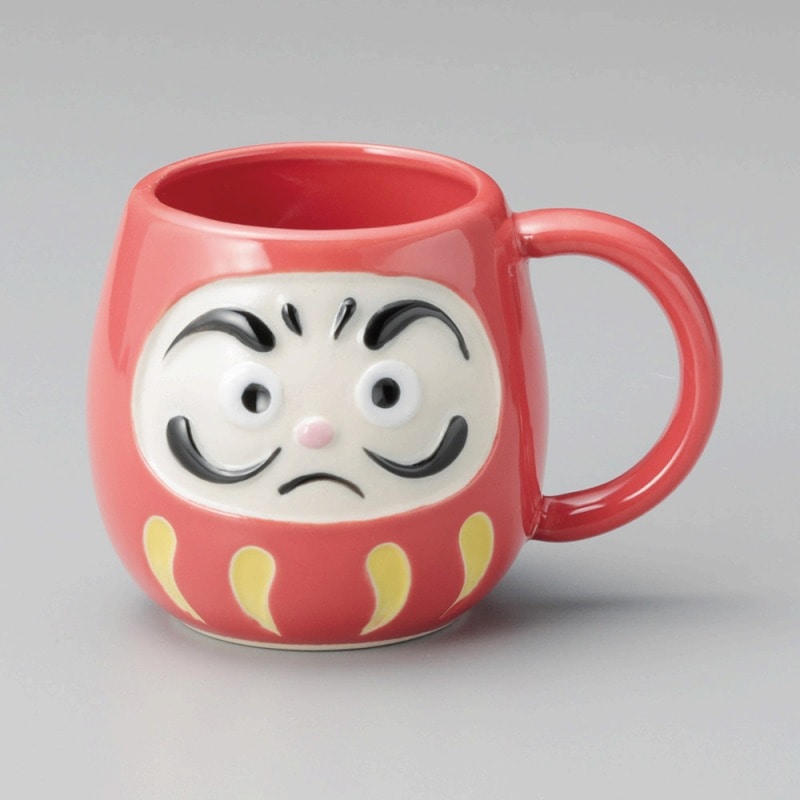 金正陶器 赤ダルママグ 1個(ご注文単位1個)【直送品】