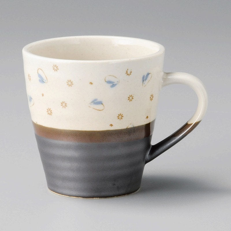 金正陶器 いぶしウサギ青軽量マグ 1個(ご注文単位1個)【直送品】