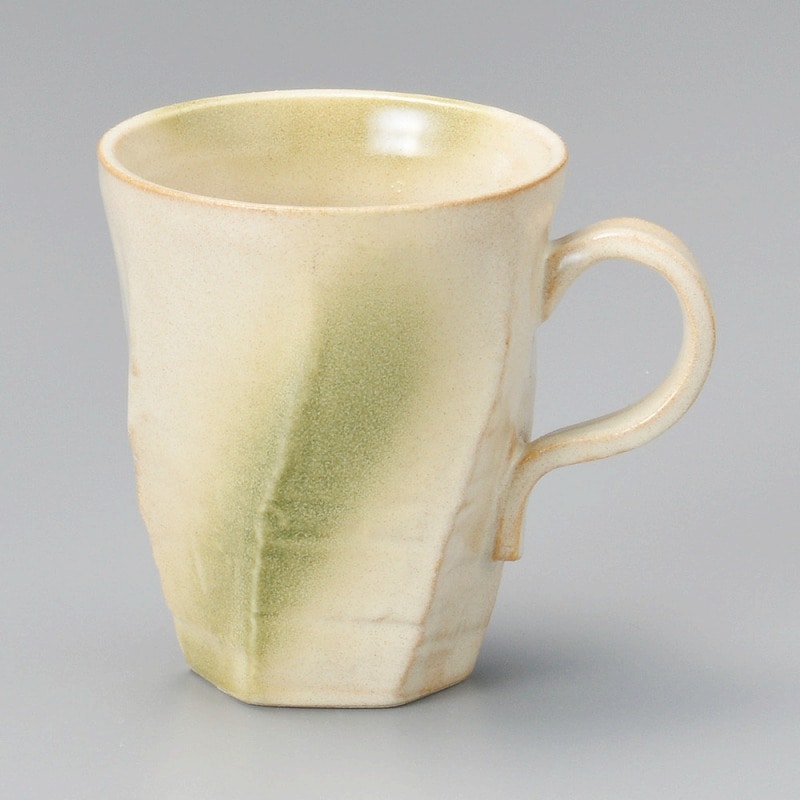 金正陶器 黄土ネジリマグ 1個(ご注文単位1個)【直送品】