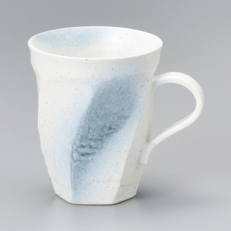 金正陶器 白彩ネジリマグ 1個(ご注文単位1個)【直送品】