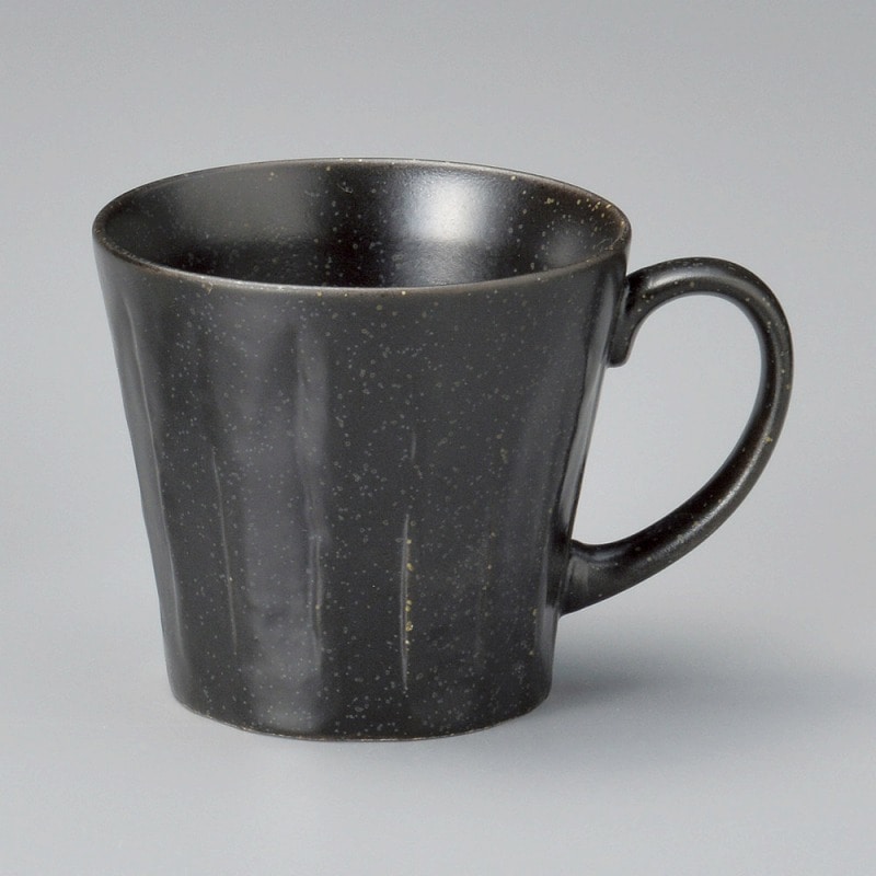 金正陶器 黒釉ソギマグ 1個(ご注文単位1個)【直送品】