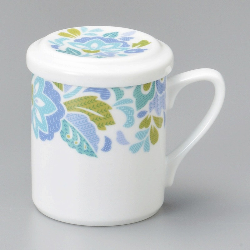 金正陶器 蓋付マグ グリーンリーフ 1個(ご注文単位1個)【直送品】