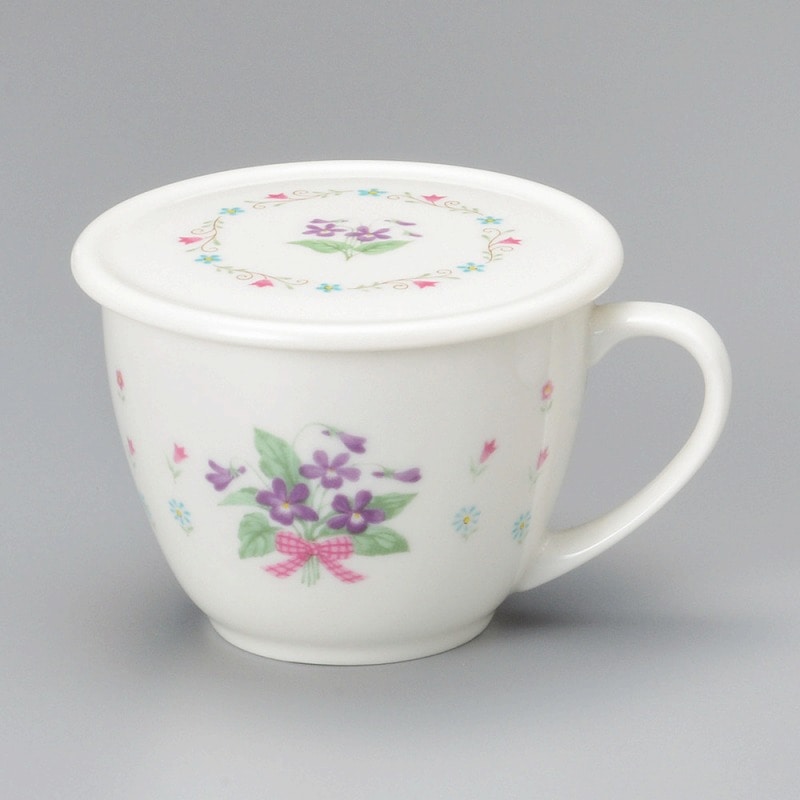 金正陶器 蓋付マグ バイオレット 1個(ご注文単位1個)【直送品】