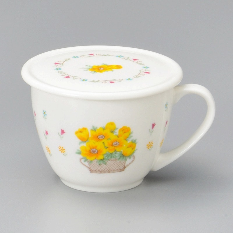 金正陶器 蓋付マグアネモネ 1個(ご注文単位1個)【直送品】