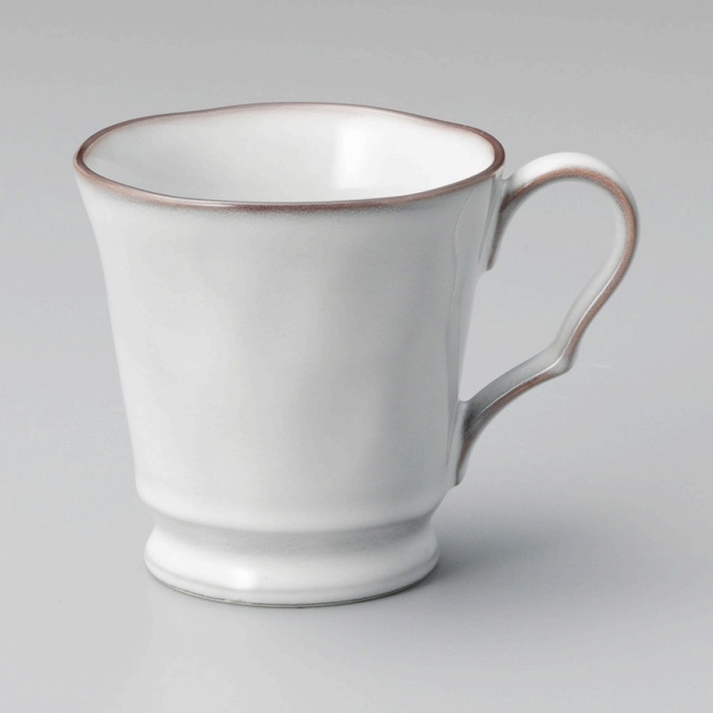 金正陶器 ラフェルムスモークホワイトマグカップ 1個(ご注文単位1個)【直送品】