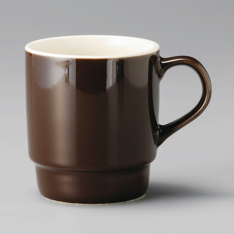 金正陶器 チョコ色スタックマグ(新型) 1個(ご注文単位1個)【直送品】