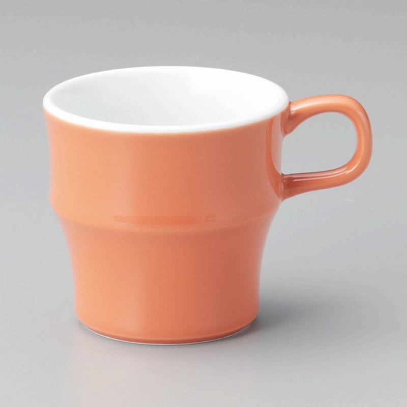 金正陶器 オレンジMSスタックマグ 1個(ご注文単位1個)【直送品】