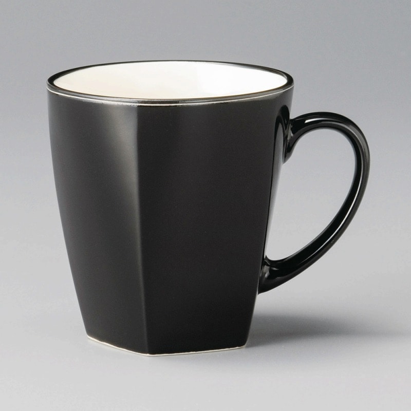 金正陶器 五角マグ(黒) 1個(ご注文単位1個)【直送品】