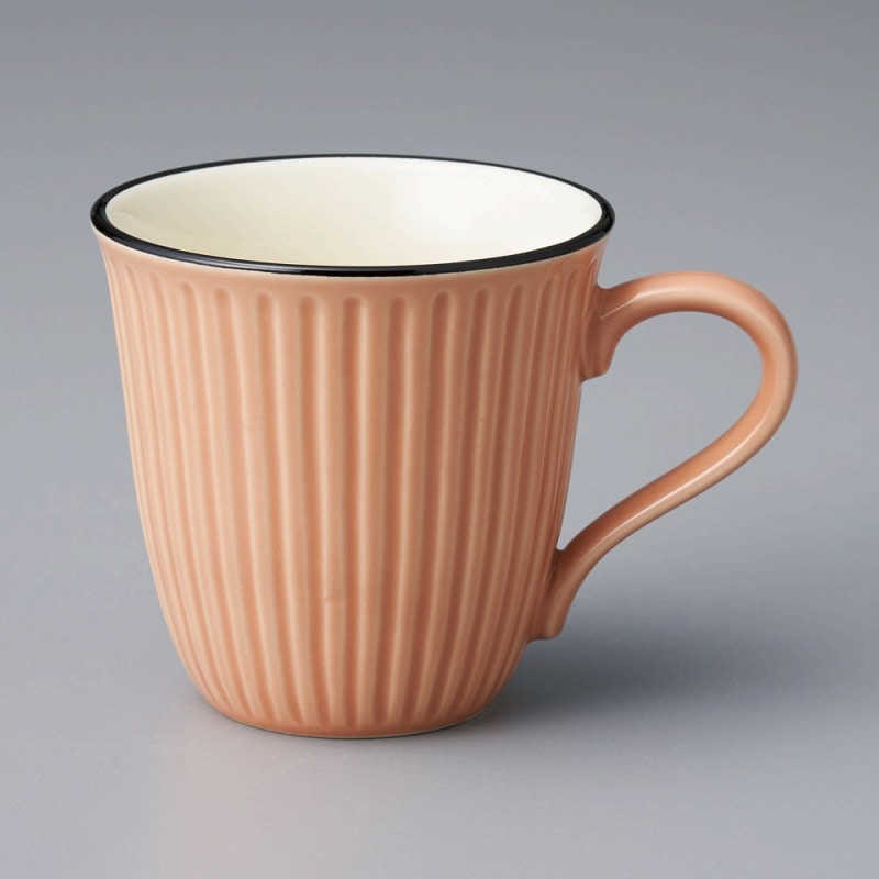 金正陶器 フルーティングマグピンク 1個(ご注文単位1個)【直送品】