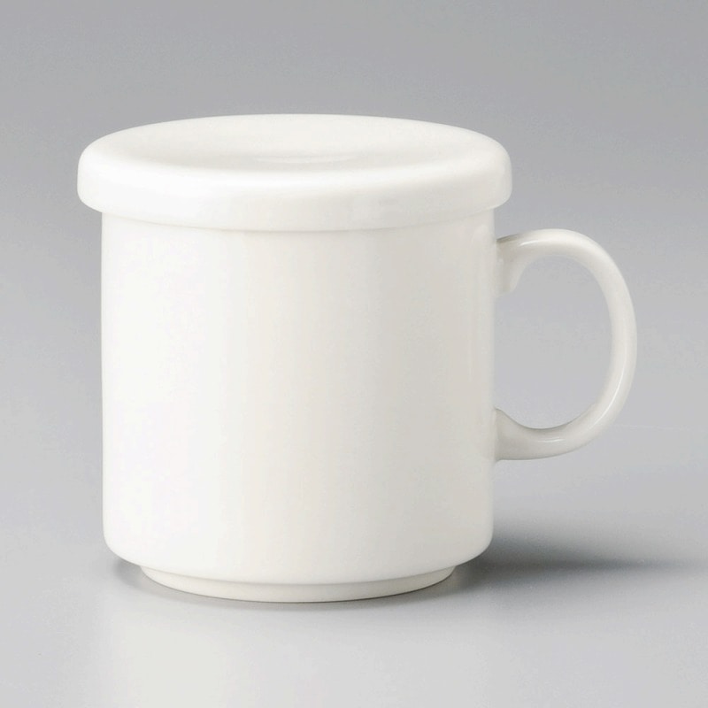 金正陶器 無地蓋付マグ(茶こし付) 1個(ご注文単位1個)【直送品】