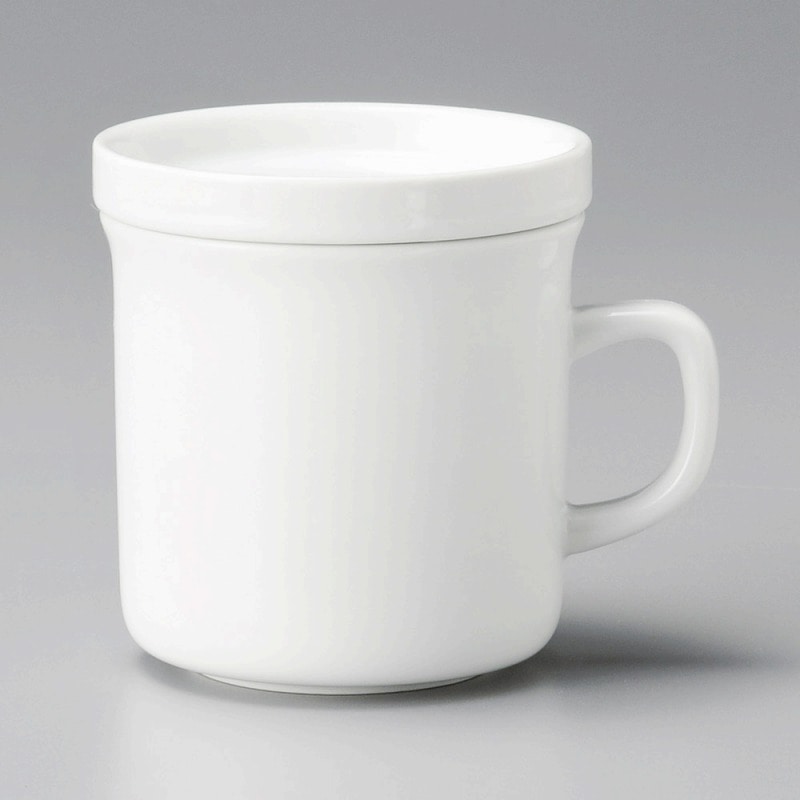 金正陶器 スタイル蓋付マグカップ(HR切立) 1個(ご注文単位1個)【直送品】