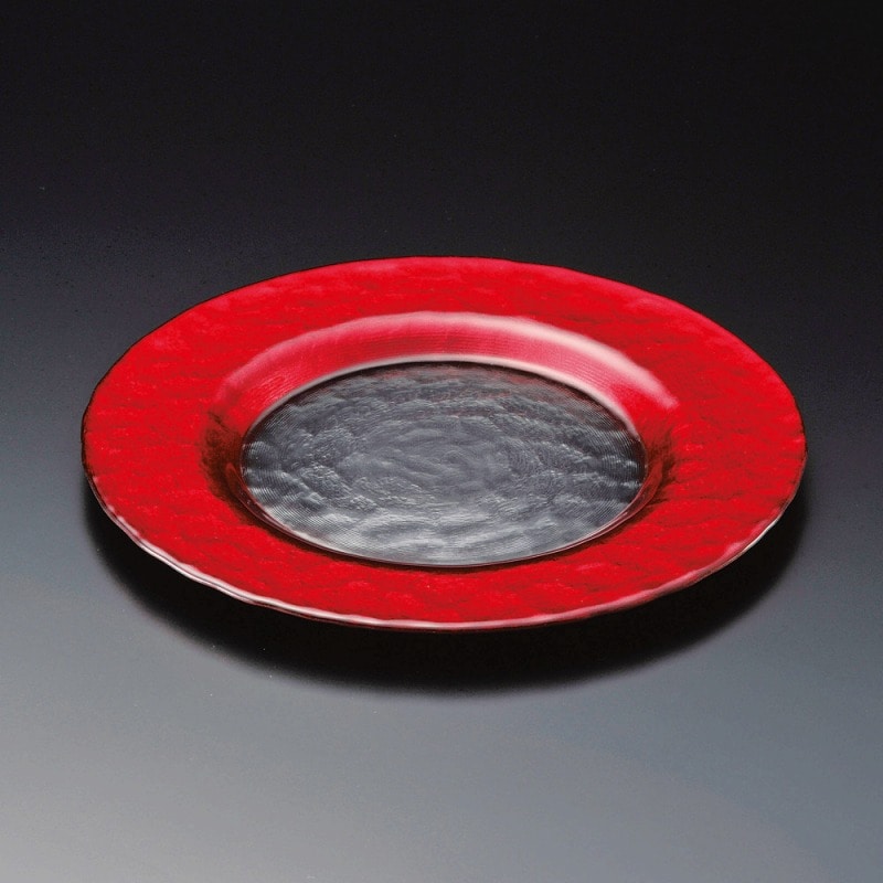 金正陶器 レッドリムプレート28cm 1個(ご注文単位1個)【直送品】