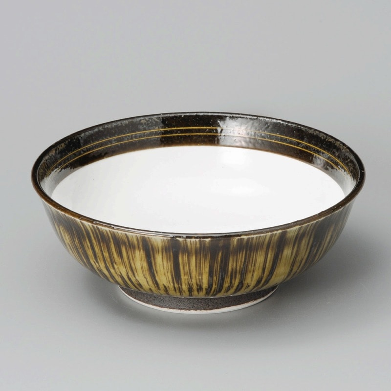 金正陶器 掻落織部7.0腰張丼 1個（ご注文単位1個）【直送品】