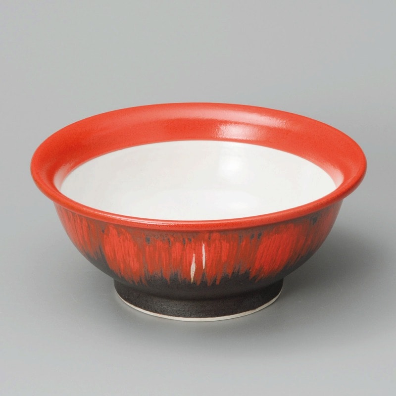 金正陶器 掻落赤柚子7.0丸丼 1個（ご注文単位1個）【直送品】