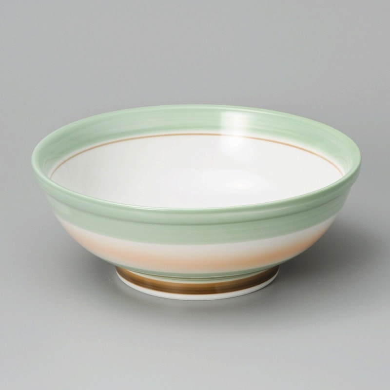 金正陶器 ｸﾞﾘｰﾝ巻ｵﾚﾝｼﾞ吹6.5玉丼 1個（ご注文単位1個）【直送品】