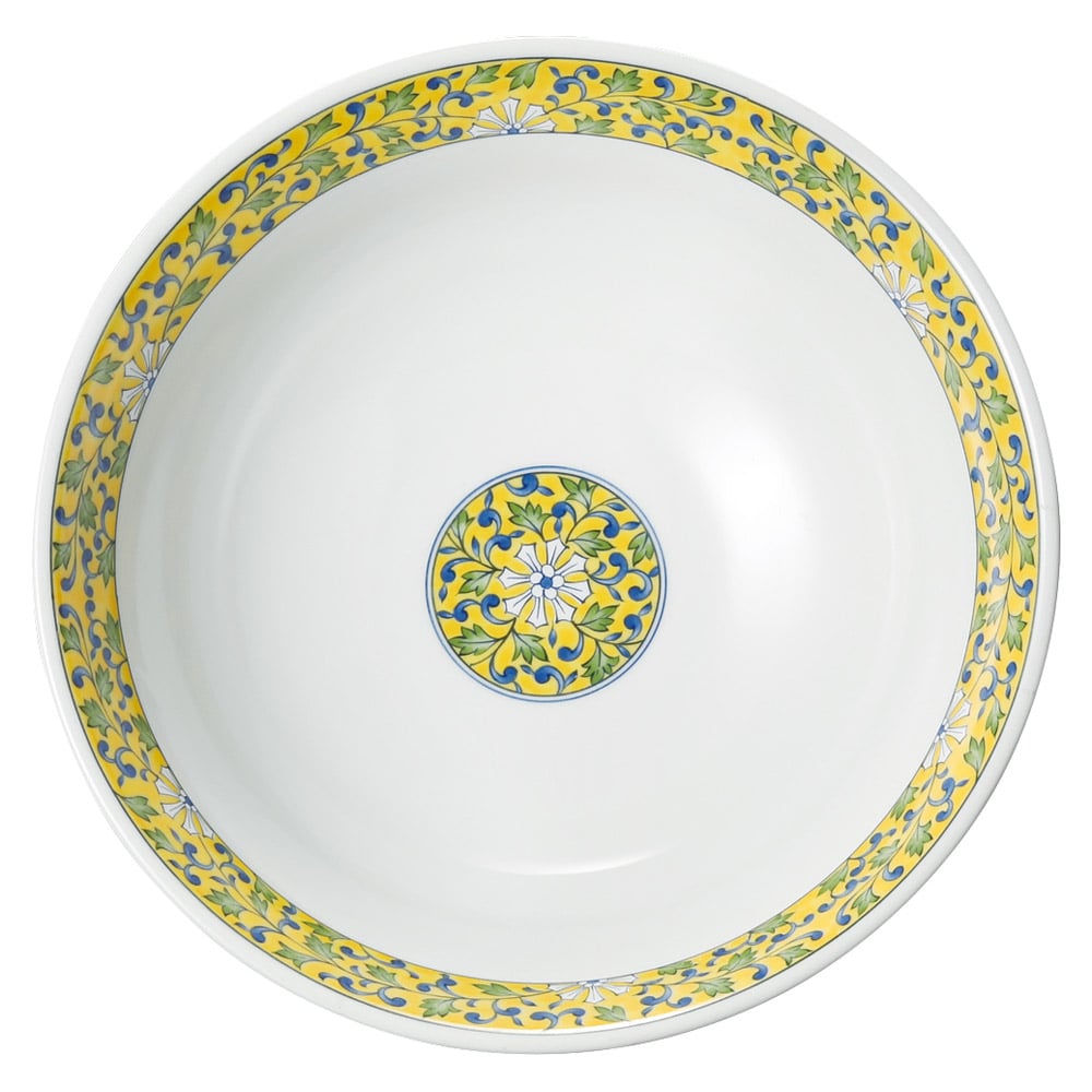 金正陶器 黄唐草6.8丼 1個(ご注文単位1個)【直送品】