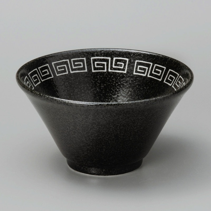 金正陶器 黒雷門切立深口6.3丼 1個（ご注文単位1個）【直送品】