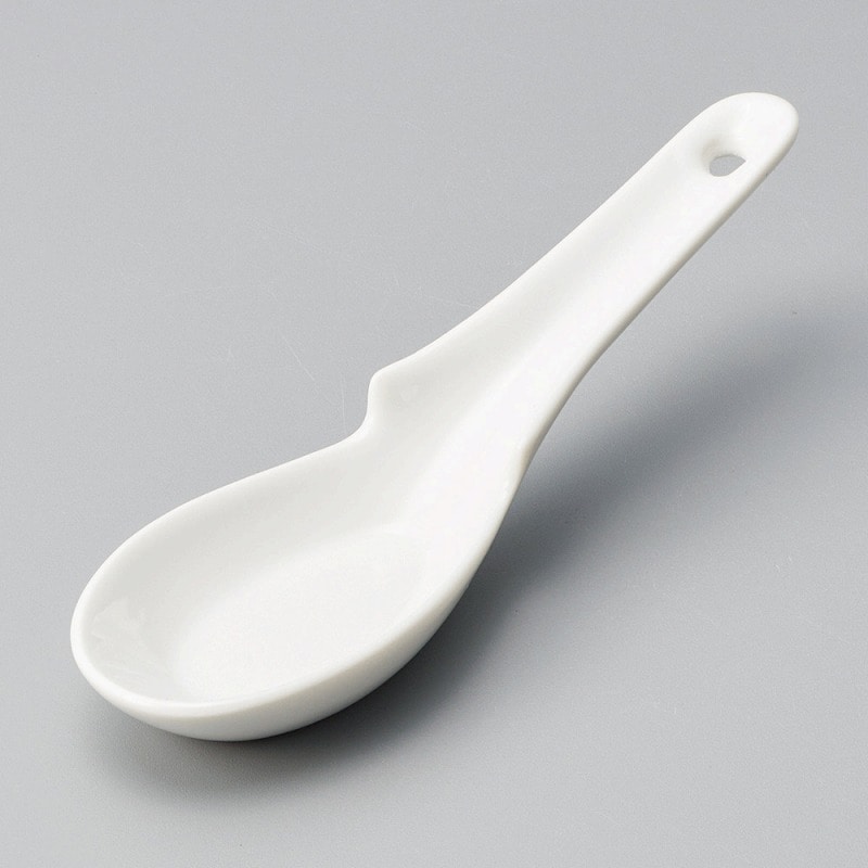 金正陶器 白カギ付レンゲ 1個(ご注文単位1個)【直送品】