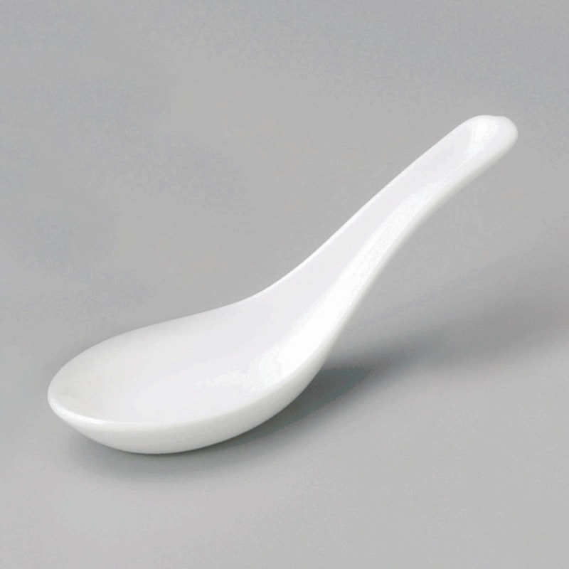 金正陶器 白中レンゲ 1個(ご注文単位1個)【直送品】