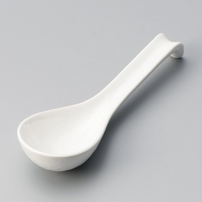 金正陶器 ひっかけレンゲ白 1個(ご注文単位1個)【直送品】