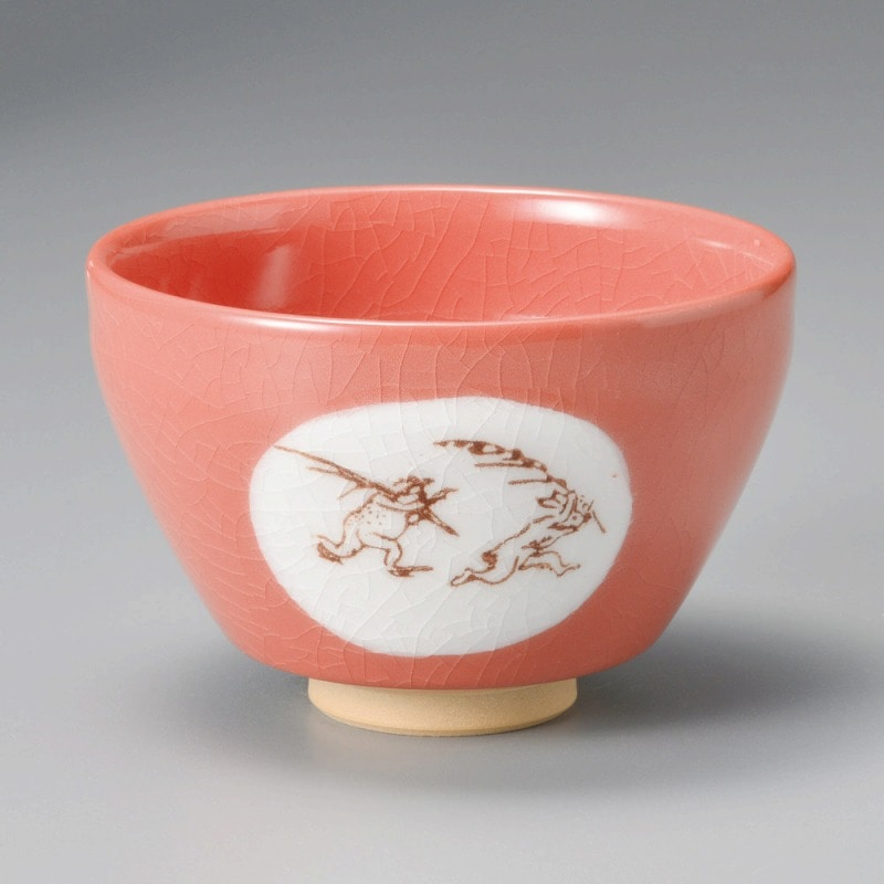 金正陶器 赤鳥獣戯画抹茶碗 1個（ご注文単位1個）【直送品】
