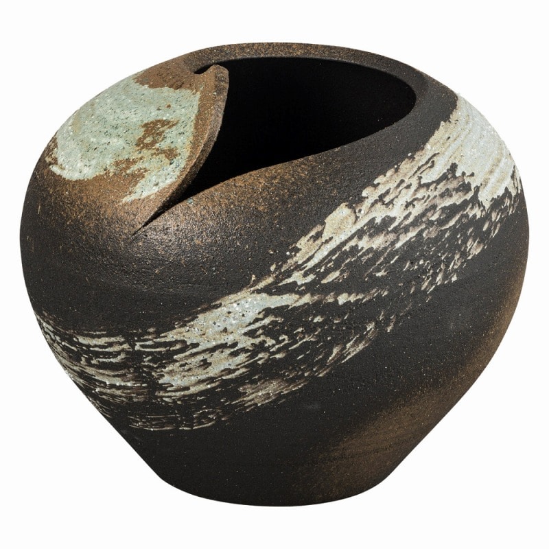 金正陶器 刷毛目花入 1個(ご注文単位1個)【直送品】