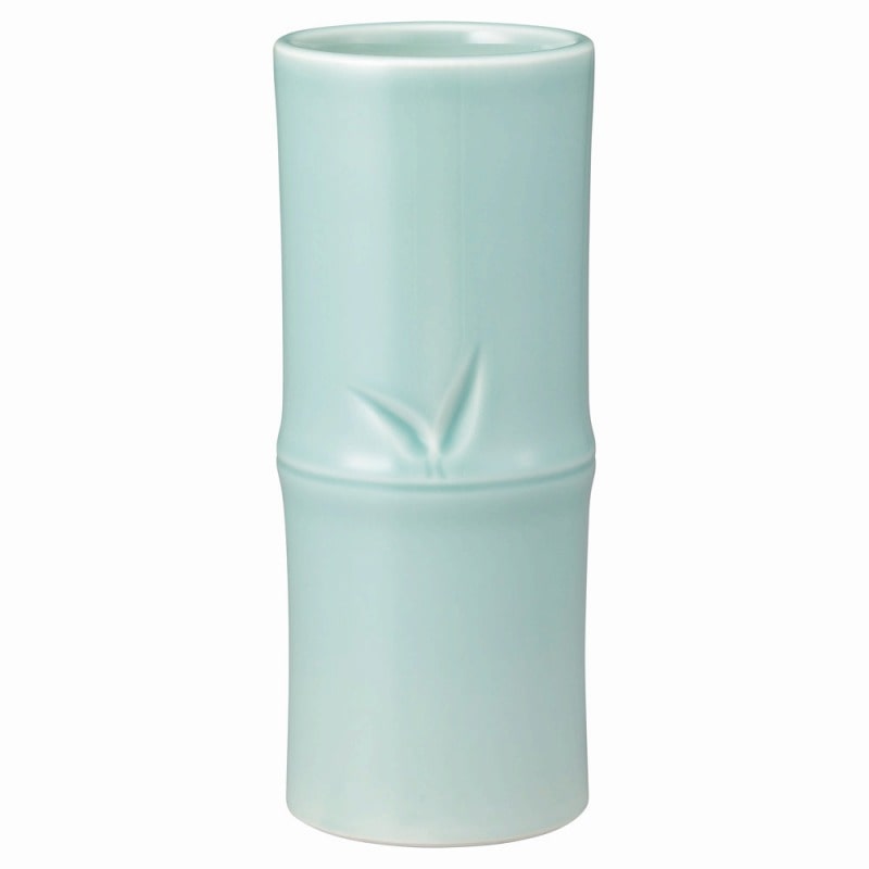 金正陶器 青磁竹節ズンド10号 1個(ご注文単位1個)【直送品】