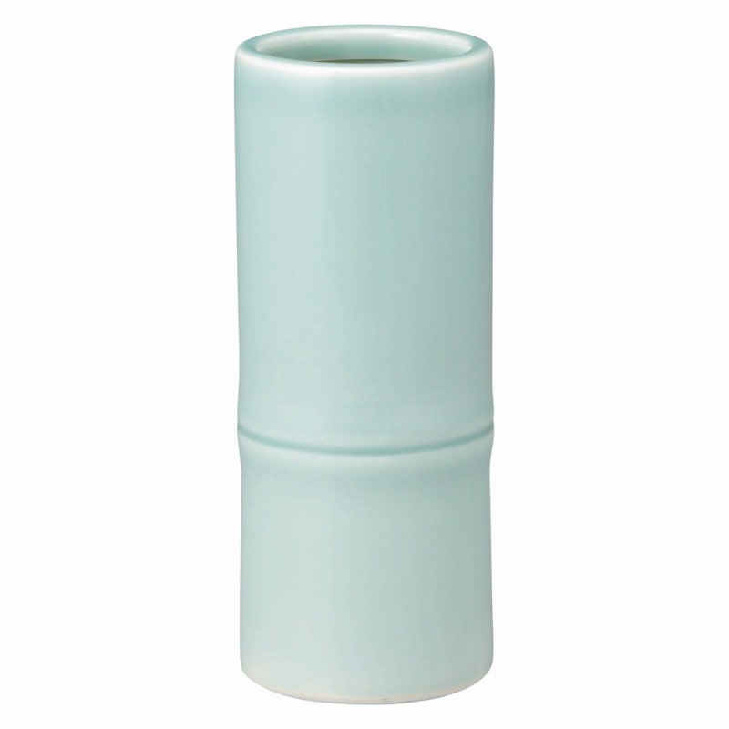 金正陶器 青磁竹節ズンド7号 1個(ご注文単位1個)【直送品】