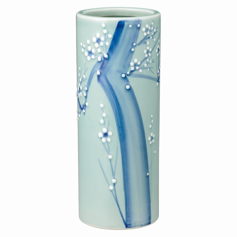 金正陶器 青磁梅ズンド10号 1個(ご注文単位1個)【直送品】