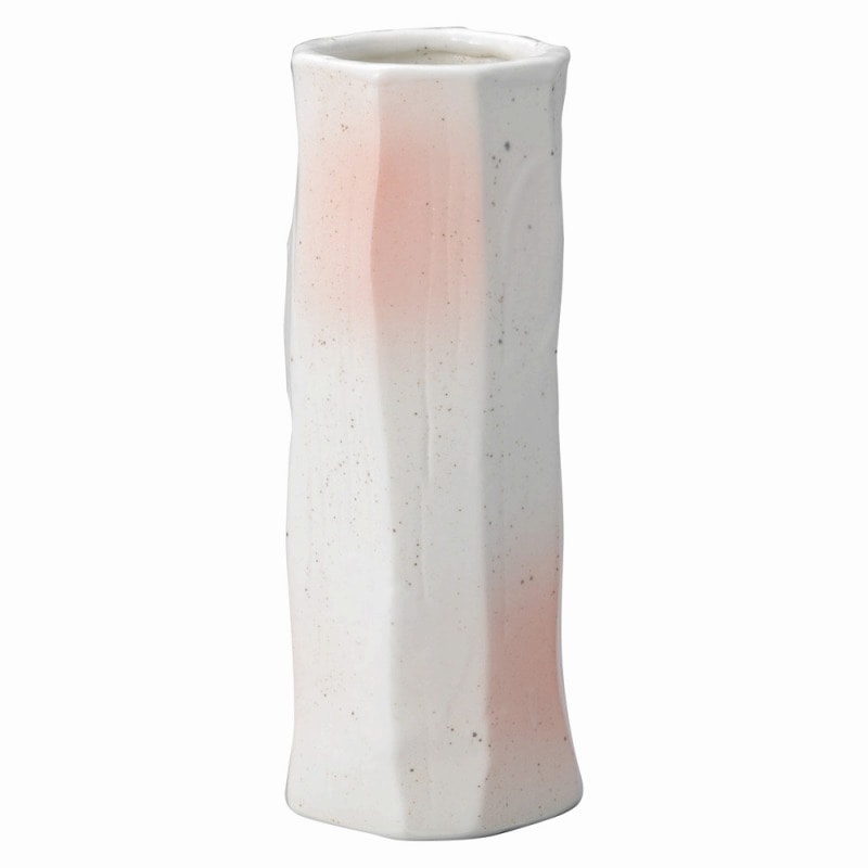 金正陶器 志野八角花瓶 1個(ご注文単位1個)【直送品】