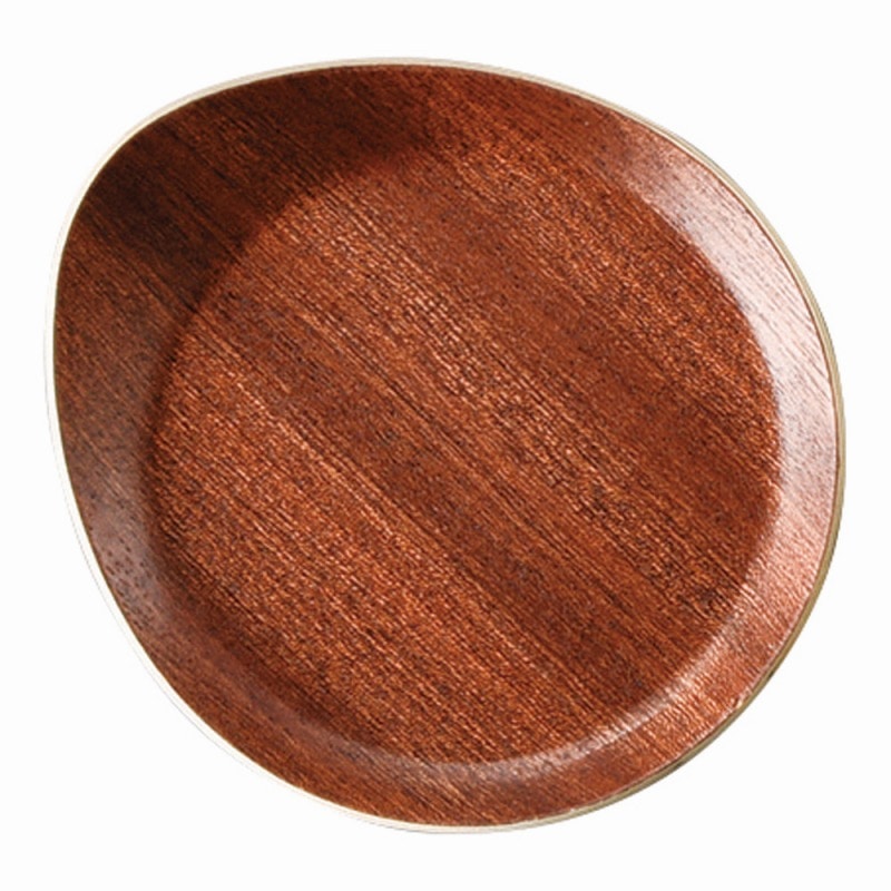金正陶器 ウッドスタイルマホガニー耳付丸型コースター 1個(ご注文単位1個)【直送品】
