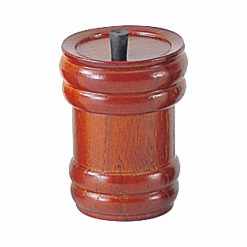 金正陶器 樽型七味入(大)(茶) 1個(ご注文単位1個)【直送品】