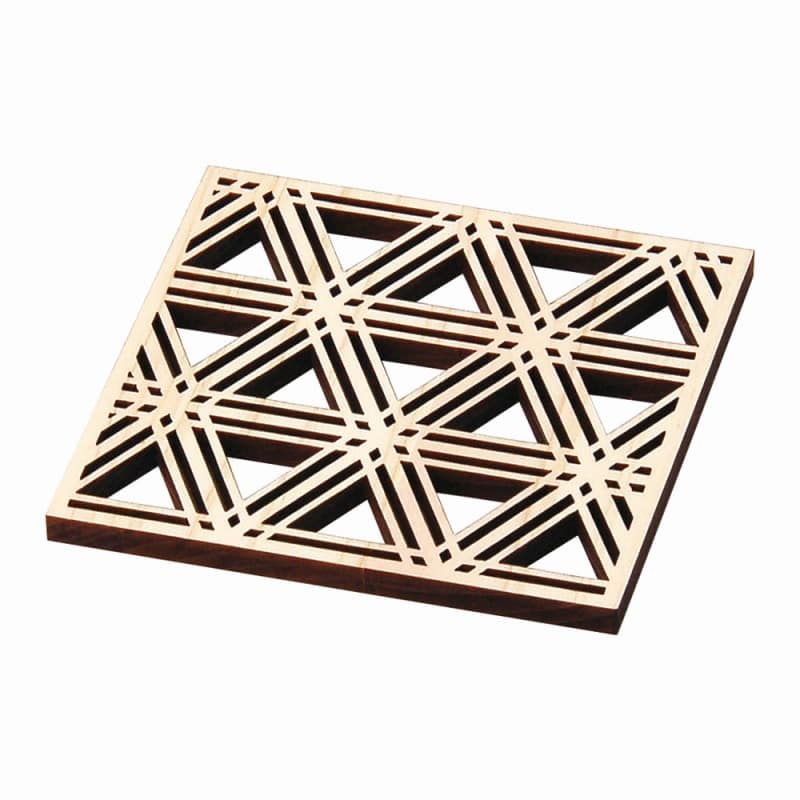 金正陶器 ひのき細密・角コースター胡麻(EXP塗装付) 1個(ご注文単位1個)【直送品】