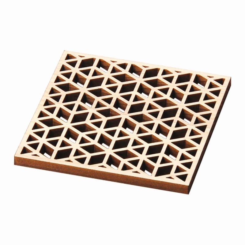 金正陶器 ひのき細密・角コースター帝つなぎ(EXP塗装付) 1個(ご注文単位1個)【直送品】