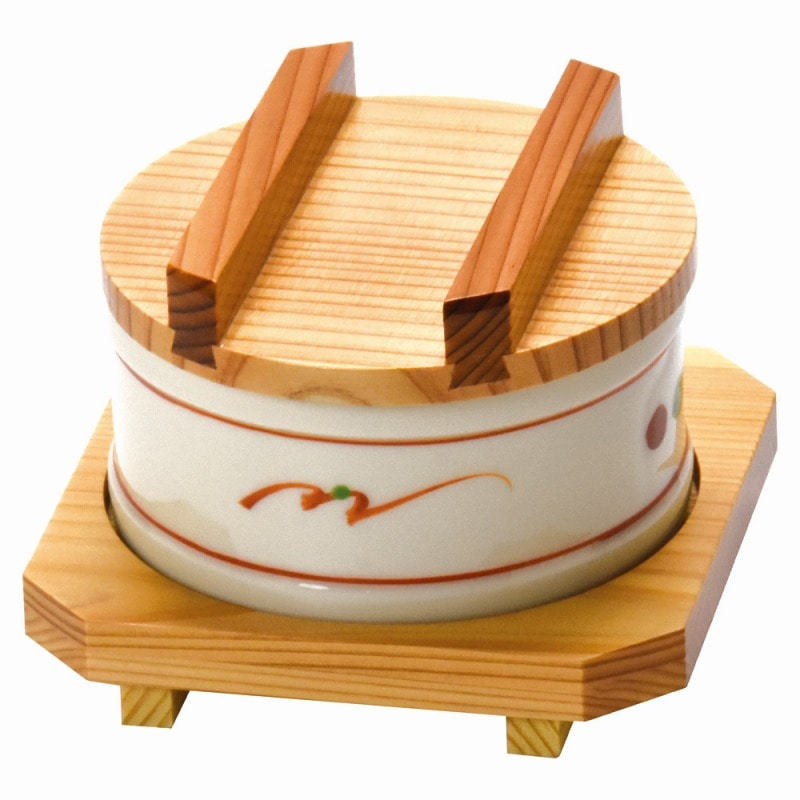 金正陶器 新陶器・赤絵セイロセット 1個(ご注文単位1個)【直送品】