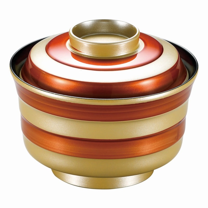 金正陶器 銀帯溜33段々椀 1個（ご注文単位1個）【直送品】