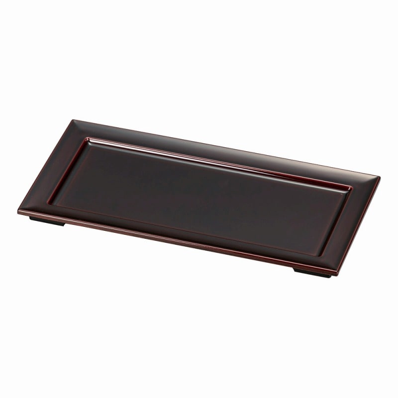 金正陶器 溜漆風塗裏黒 75長手前菜皿 1個(ご注文単位1個)【直送品】