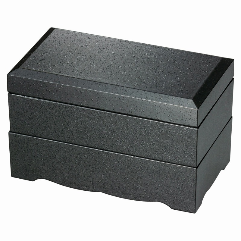 金正陶器 黒石目内黒 60雅弁当(足付親) 1個(ご注文単位1個)【直送品】