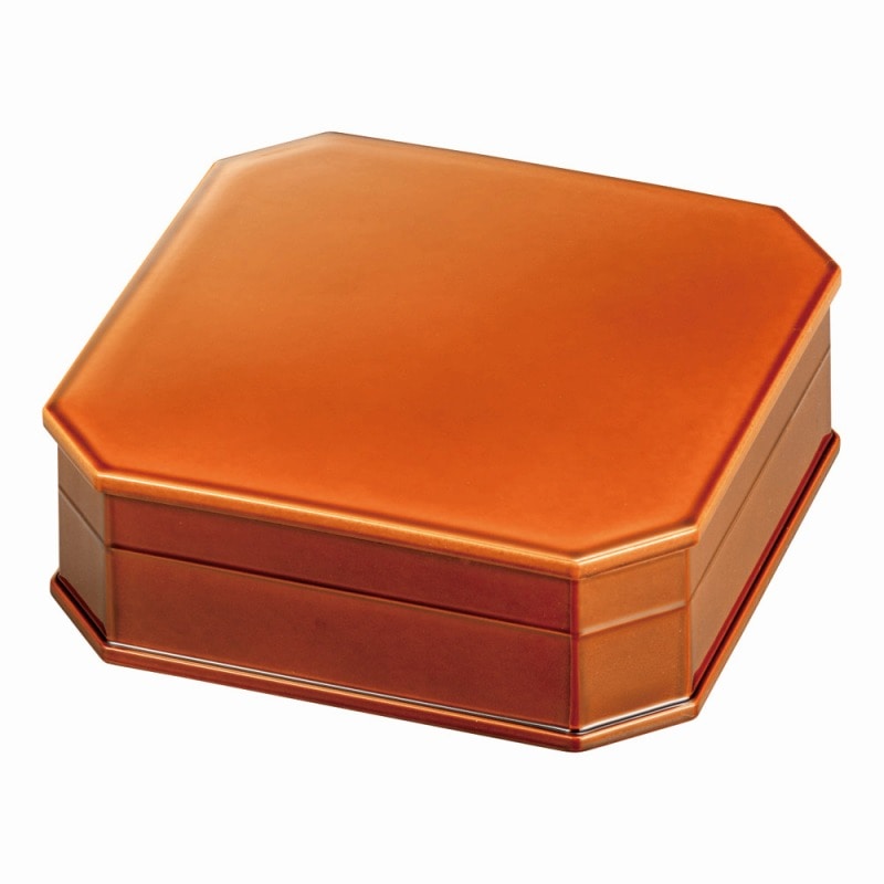 金正陶器 総春慶(漆風塗) 55縁高重(親蓋) 1個(ご注文単位1個)【直送品】