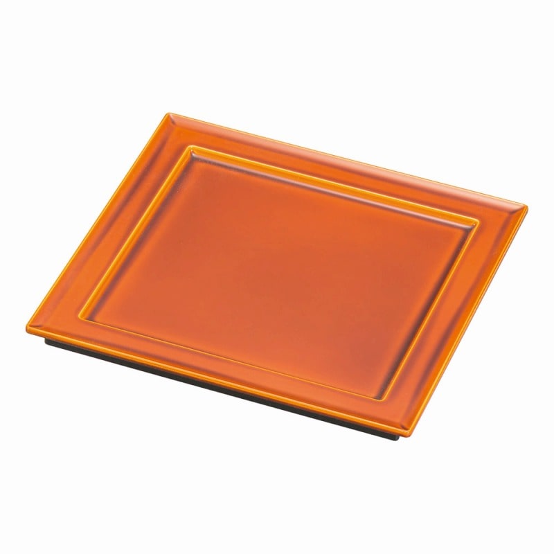 金正陶器 春慶(漆風塗)裏黒 65漆遊角皿 1個(ご注文単位1個)【直送品】