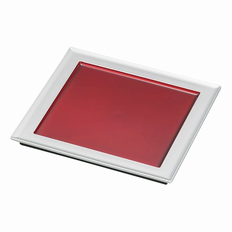 金正陶器 銀帯内ワイン(漆風塗) 65漆遊角皿 1個(ご注文単位1個)【直送品】